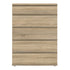 Nova Chest of 5 Drawers in Oak